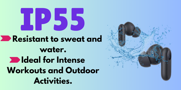 OnePlus Nord Buds 2r provide enduring performance, making them one of the best with an IP55 rating. They are resistant to sweat and water.