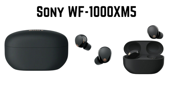 Sony WF-1000XM5 earbuds with sleek, modern design, featuring cutting-edge audio technology, noise cancellation, and unmatched sound quality for every moments.
