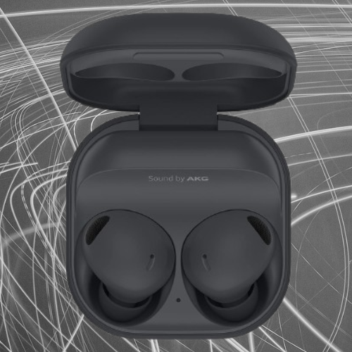A user interacting with Samsung Galaxy Buds2 Pro, demonstrating the seamless touch controls and advanced noise cancellation.