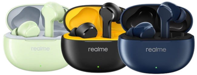 Affordable realme Buds T110 featuring 38-hour battery life and low-latency gaming mode.