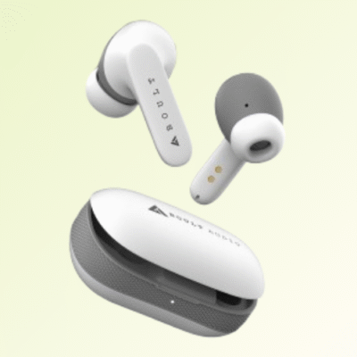 Boult Z20 TWS earbuds highlighting 51 hours of battery life and IPX5 rating